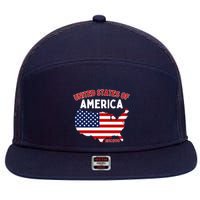 4th Of July United States Of America Est. 1776 7 Panel Mesh Trucker Snapback Hat