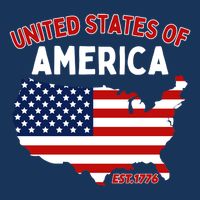 4th Of July United States Of America Est. 1776 7 Panel Mesh Trucker Snapback Hat