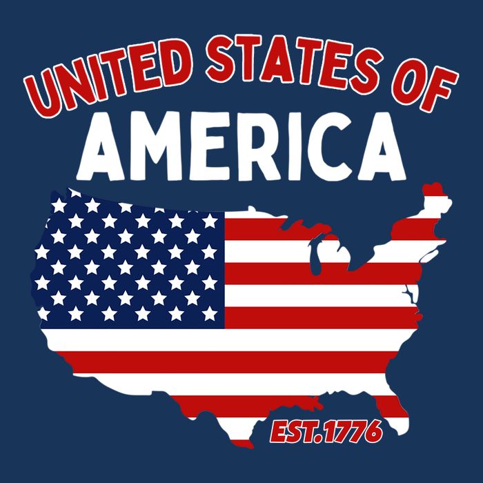 4th Of July United States Of America Est. 1776 7 Panel Mesh Trucker Snapback Hat