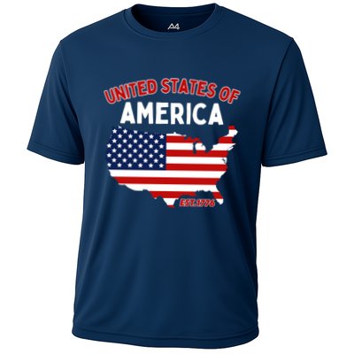 4th Of July United States Of America Est. 1776 Performance Shirt