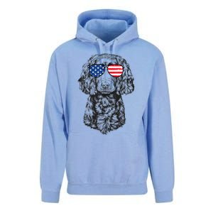 4th Of July Boykin Spaniel Dog Patriotic USA Sunglasses Unisex Surf Hoodie