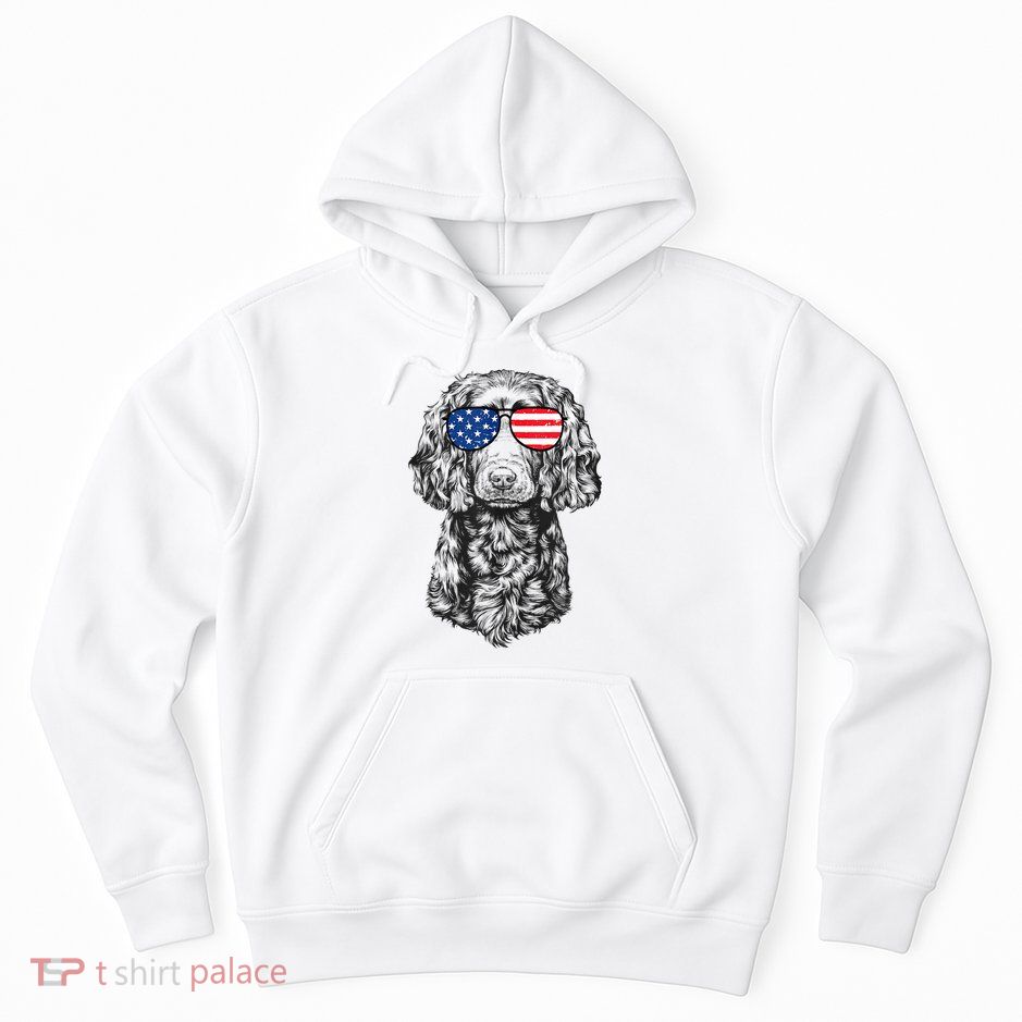 4th Of July Boykin Spaniel Dog Patriotic USA Sunglasses Hoodie
