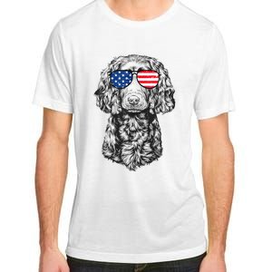 4th Of July Boykin Spaniel Dog Patriotic USA Sunglasses Adult ChromaSoft Performance T-Shirt