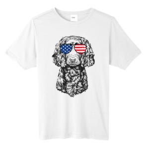 4th Of July Boykin Spaniel Dog Patriotic USA Sunglasses Tall Fusion ChromaSoft Performance T-Shirt