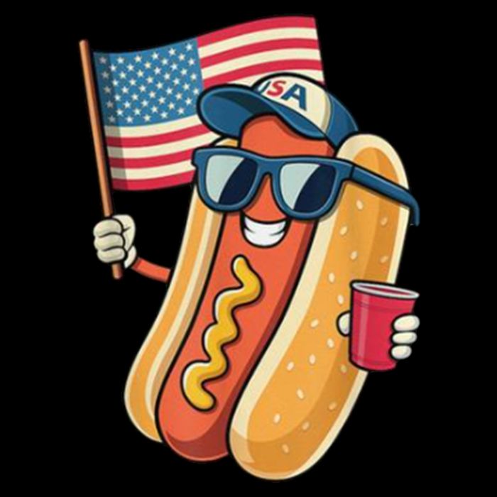 4th Of July Hotdog Funny Patriotic Usa Bucket Hat