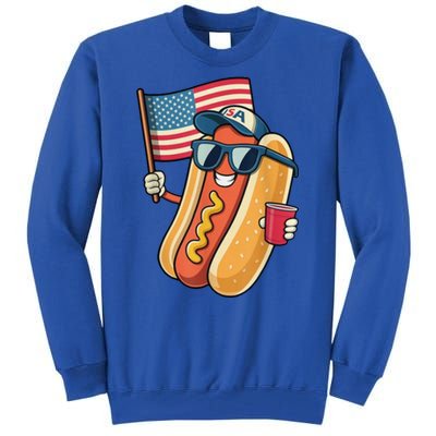 4th Of July Hotdog Funny Patriotic Usa Tall Sweatshirt