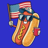 4th Of July Hotdog Funny Patriotic Usa Baby Bodysuit