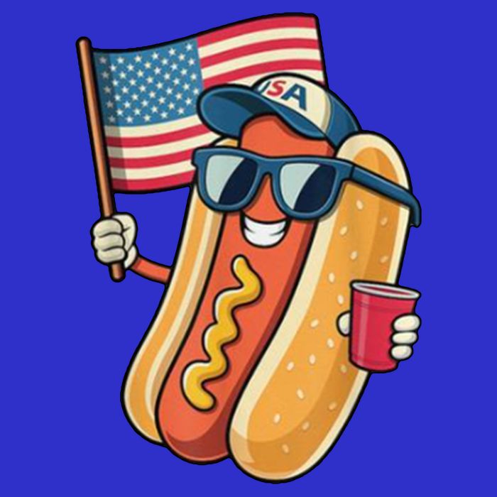 4th Of July Hotdog Funny Patriotic Usa Baby Bodysuit