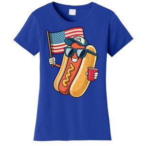 4th Of July Hotdog Funny Patriotic Usa Women's T-Shirt