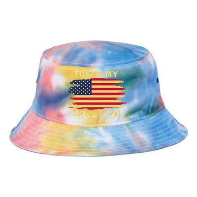 4th of July This Is My Pride Flag USA American Patriotic Tie Dye Newport Bucket Hat