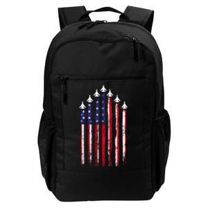 4th Of July Air Veteran Patriotic Fighter Jets Daily Commute Backpack