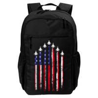 4th Of July Air Veteran Patriotic Fighter Jets Daily Commute Backpack