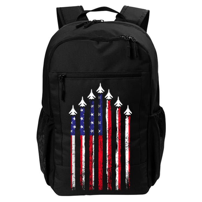 4th Of July Air Veteran Patriotic Fighter Jets Daily Commute Backpack