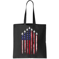 4th Of July Air Veteran Patriotic Fighter Jets Tote Bag