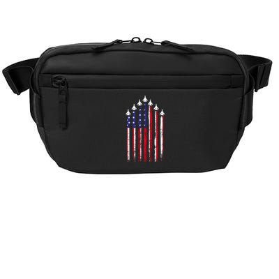 4th Of July Air Veteran Patriotic Fighter Jets Crossbody Pack