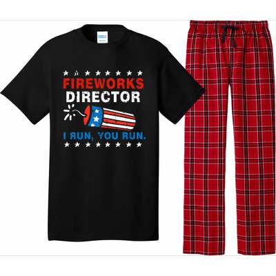 4th Of July Fireworks Director I Run You Run Pajama Set