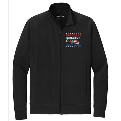 4th Of July Fireworks Director I Run You Run Stretch Full-Zip Cadet Jacket