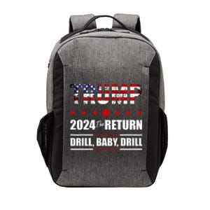 4th Of July Trump 2024 Drill Baby Drill Us Flag Republican Vector Backpack