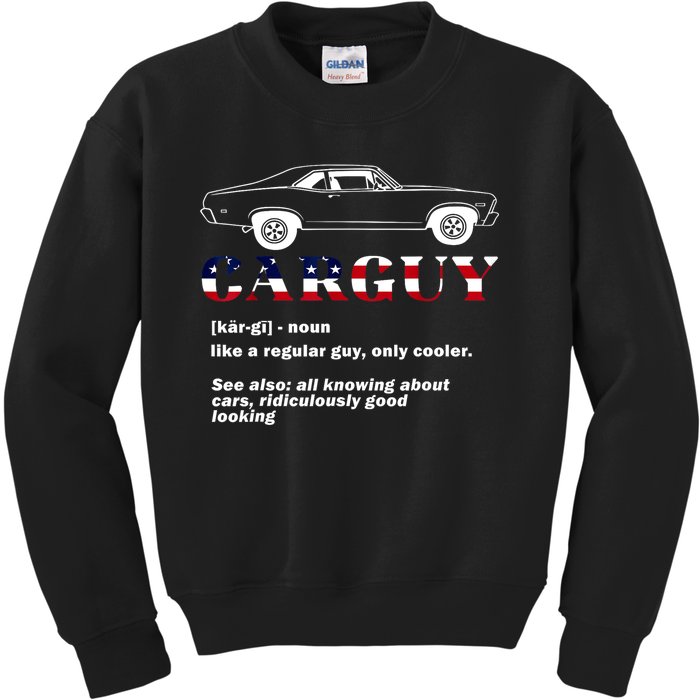 4th Of July Funny Car Guy Definition Gift Kids Sweatshirt