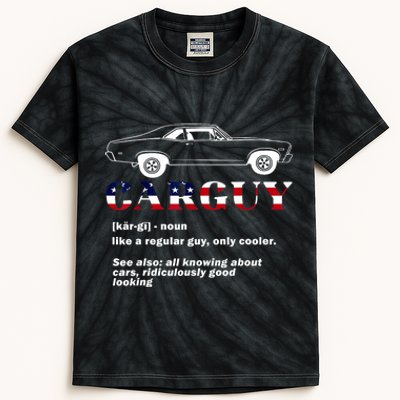 4th Of July Funny Car Guy Definition Gift Kids Tie-Dye T-Shirt