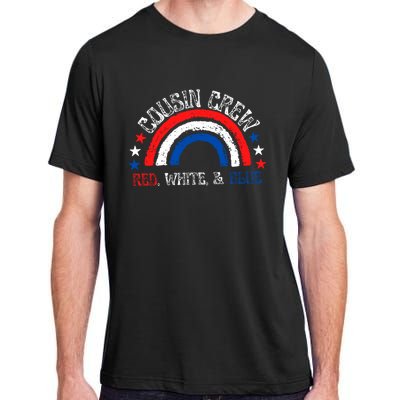 4th Of July Cousin Crew Red White And Blue Cousin Crew Gift Adult ChromaSoft Performance T-Shirt