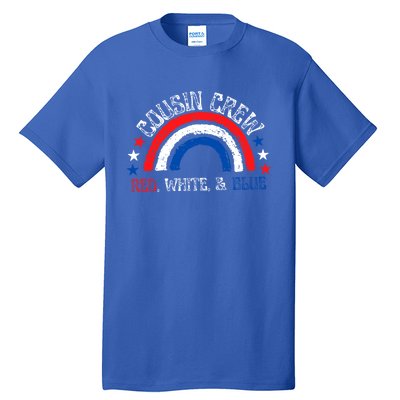 4th Of July Cousin Crew Red White And Blue Cousin Crew Gift Tall T-Shirt