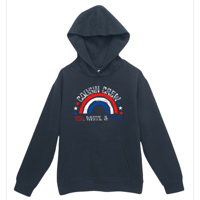 4th Of July Cousin Crew Red White And Blue Cousin Crew Gift Urban Pullover Hoodie