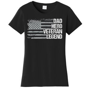 4th Of July For Men Women USA US Flag Dad Grandpa Veteran Women's T-Shirt