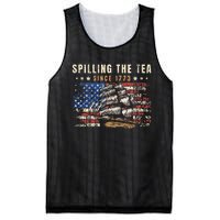 4th Of July Spilling The Tea Since 1773 Mesh Reversible Basketball Jersey Tank