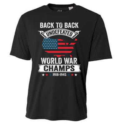 4th Of July Back To Back Undefeated World War Champs Cooling Performance Crew T-Shirt