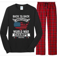 4th Of July Back To Back Undefeated World War Champs Long Sleeve Pajama Set