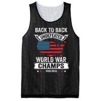 4th Of July Back To Back Undefeated World War Champs Mesh Reversible Basketball Jersey Tank