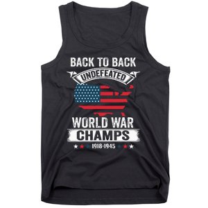 4th Of July Back To Back Undefeated World War Champs Tank Top