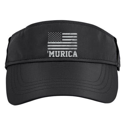 4th Of July Bald Flag Mullet Murica Usa Usa Merica Adult Drive Performance Visor