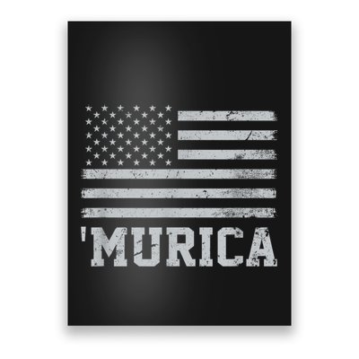 4th Of July Bald Flag Mullet Murica Usa Usa Merica Poster