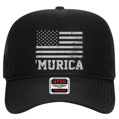 4th Of July Bald Flag Mullet Murica Usa Usa Merica Trucker Hat