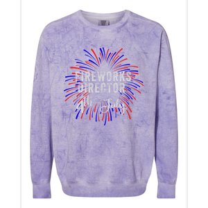 4th Of July Celebration Fireworks Director Gift Colorblast Crewneck Sweatshirt