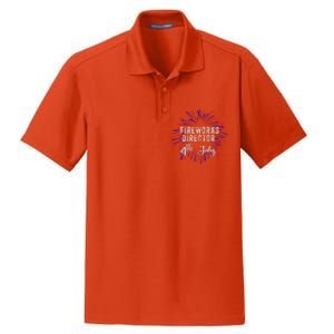 4th Of July Celebration Fireworks Director Gift Dry Zone Grid Polo