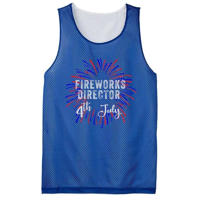 4th Of July Celebration Fireworks Director Gift Mesh Reversible Basketball Jersey Tank