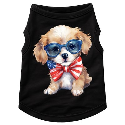 4th Of July Cute Dog Lover Doggie Tank