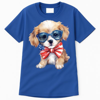 4th Of July Cute Dog Lover Tall T-Shirt