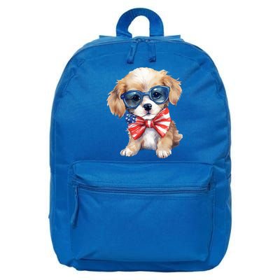 4th Of July Cute Dog Lover 16 in Basic Backpack