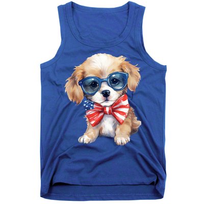 4th Of July Cute Dog Lover Tank Top