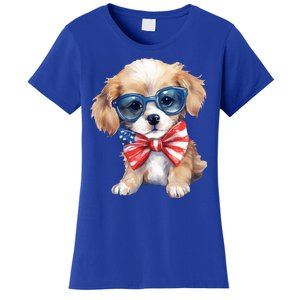 4th Of July Cute Dog Lover Women's T-Shirt