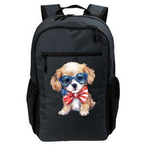 4th Of July Cute Dog Lover Daily Commute Backpack