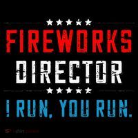 4th Of July Fireworks Director I Run You Run 7-Panel Snapback Hat