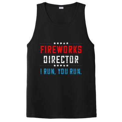 4th Of July Fireworks Director I Run You Run PosiCharge Competitor Tank