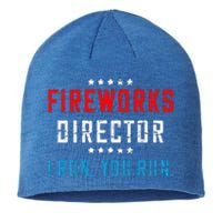 4th Of July Fireworks Director I Run You Run Sustainable Beanie