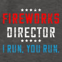 4th Of July Fireworks Director I Run You Run Vector Backpack