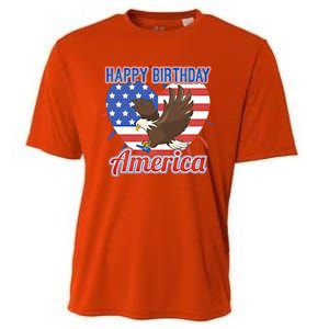 4th Of July Eagle Great Gift Happy Birthday America Gift Cooling Performance Crew T-Shirt